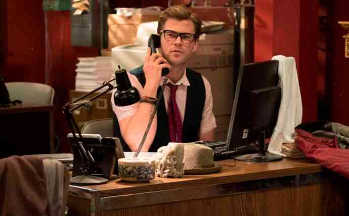 Kevin (Chris Hemsworth) in Columbia Pictures' GHOSTBUSTERS.
